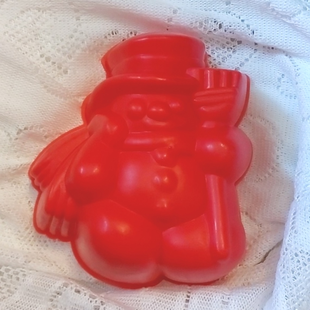 CLEAROUT‼️Vintage Jello Gelatin Mold Snowman Christmas